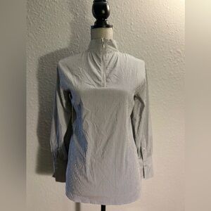 NWOT Gerry Weber Collection Women’s Zipper Up Striped Blouse Size M